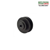 MEPS Bobbin Flat Bar Insulator – Plastic (Black)