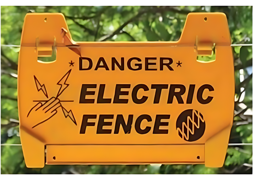 Blank Warning Sign – Plastic, 4 Clips