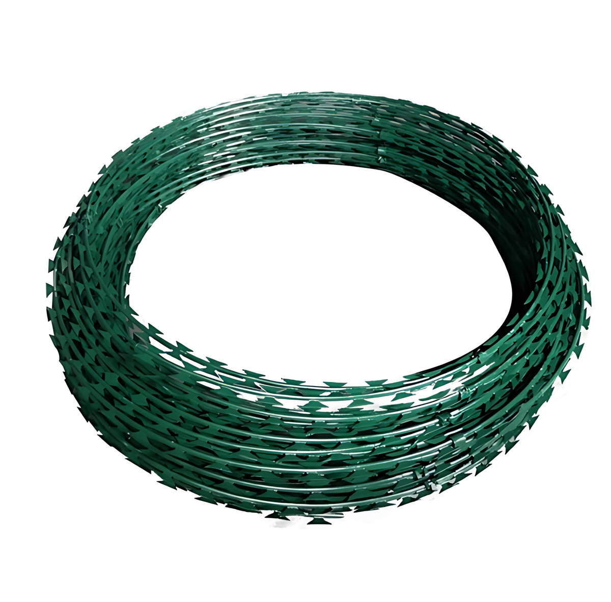 Razor Wire – 450mm PVC Coated Green