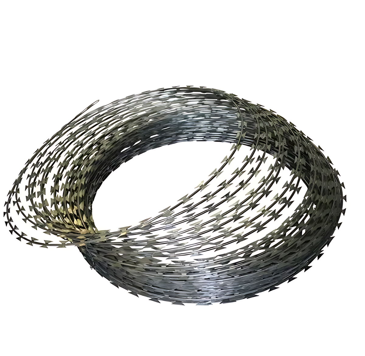Uncliped Razer Wire 10mtr Galvanised Razor Wire – 450mm